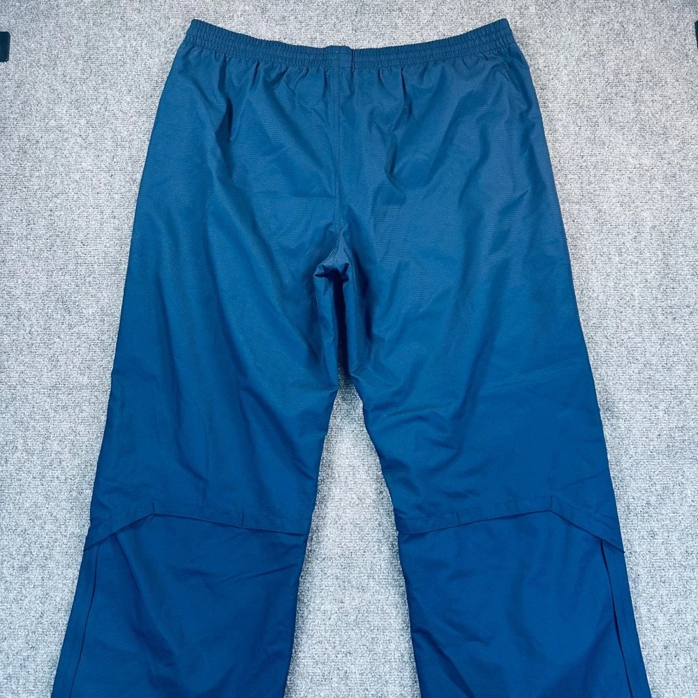 VTG 90s Adidas Mens 2XLT Blue Mesh Lined Track Pants Straight Leg Side Zip 9582Y